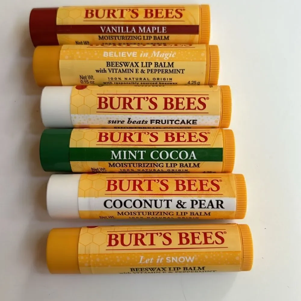 Burt’s Bees Beeswax Bounty Lip Balm Assorted Set / New Sild/ Set of 6